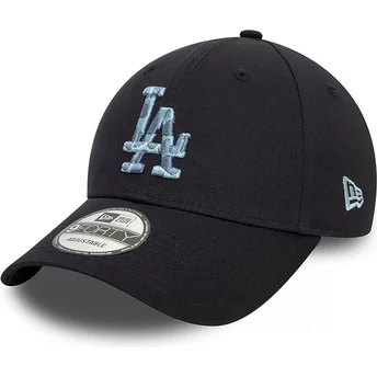 New Era Curved Brim 9FORTY Animal Infill Los Angeles Dodgers MLB Navy Blue Adjustable Cap
