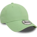 new-era-curved-brim-9forty-essential-light-green-adjustable-cap