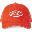 von-dutch-curved-brim-log-ora-orange-adjustable-cap