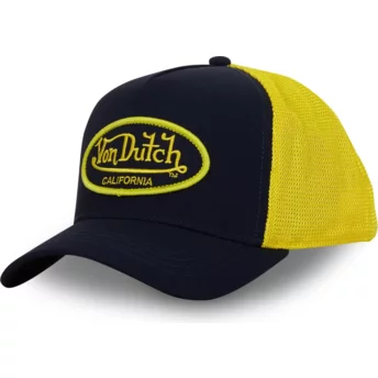 Von Dutch BLYE CT Black and Yellow Trucker Hat