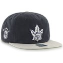 47-brand-flat-brim-toronto-maple-leafs-nhl-black-snapback-cap