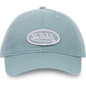 von-dutch-curved-brim-log-lgr-light-blue-adjustable-cap