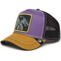 goorin-bros-dragon-boss-hammer-and-spike-insert-coin-vol2-the-farm-purple-black-and-brown-trucker-hat
