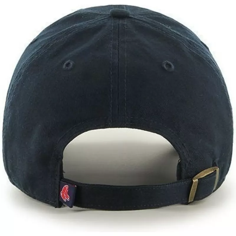47-brand-curved-brim-boston-red-sox-mlb-clean-up-navy-blue-cap