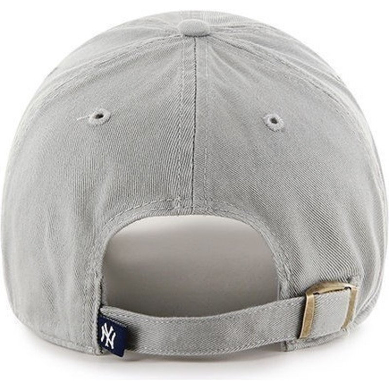 47-brand-curved-brim-new-york-yankees-mlb-clean-up-grey-cap