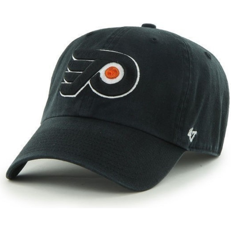 47-brand-curved-brim-philadelphia-flyers-nhl-clean-up-black-cap