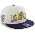 47-brand-flat-brim-los-angeles-kings-nhl-white-and-blue-snapback-cap