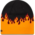 new-era-skull-knit-flame-black-and-orange-beanie