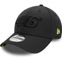 new-era-curved-brim-black-logo-9forty-geo-undervisor-print-valentino-rossi-vr46-motogp-black-adjustable-cap