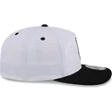 new-era-curved-brim-golfer-chrome-logo-los-angeles-dodgers-mlb-white-and-black-snapback-cap