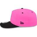 new-era-curved-brim-golfer-chrome-logo-new-york-yankees-mlb-pink-and-black-snapback-cap