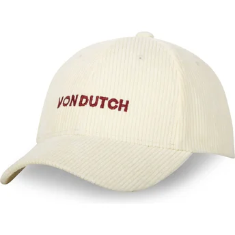 Von Dutch Curved Brim VEL24 OW Beige Adjustable Cap