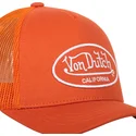 von-dutch-lof-b12-orange-adjustable-trucker-hat