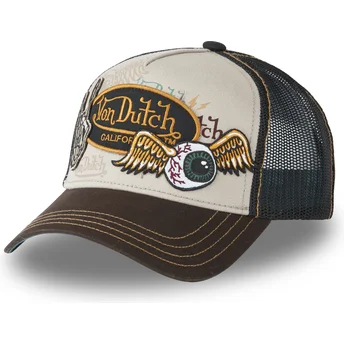 Von Dutch PATCHES03 Brown Trucker Hat