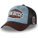 von-dutch-lea02-blue-and-black-trucker-hat