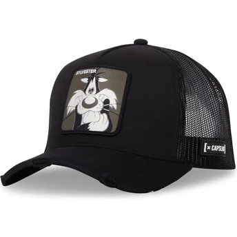 Capslab Sylvester LOO10 SYL Looney Tunes Black Trucker Hat