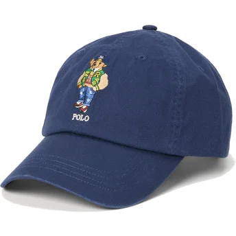 Polo Ralph Lauren Curved Brim Polo Bear Twill Navy Blue Adjustable Cap