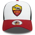 new-era-9forty-e-frame-core-associazione-sportiva-roma-serie-a-white-black-and-red-trucker-hat