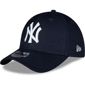 New Era Curved Brim Youth 9FORTY The League New York Yankees MLB Navy Blue Adjustable Cap