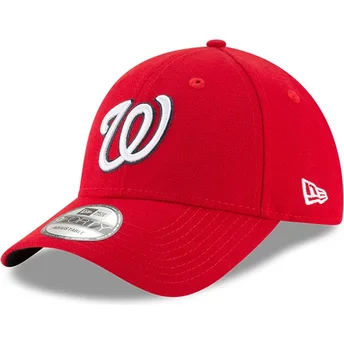 New Era Curved Brim 9FORTY The League Washington Nationals MLB Red Adjustable Cap