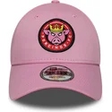 new-era-curved-brim-9forty-core-porcinos-fc-kings-league-pink-adjustable-cap