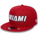 new-era-flat-brim-9fifty-statement-miami-heat-nba-red-snapback-cap