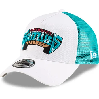 New Era A Frame Classic Memphis Grizzlies NBA White and Green Trucker Hat