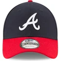 new-era-curved-brim-9forty-the-league-atlanta-braves-mlb-navy-blue-and-red-adjustable-cap