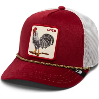 Goorin Bros. Cock Garnet Rooster The Farm Jewel Tones Red and White Trucker Hat