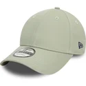 new-era-curved-brim-9forty-essential-light-green-adjustable-cap