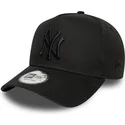 new-era-curved-brim-black-logo-e-frame-league-essential-new-york-yankees-mlb-black-snapback-cap