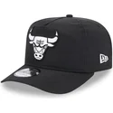 new-era-curved-brim-golfer-everyday-nylon-chicago-bulls-nba-black-adjustable-cap