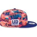 new-era-flat-brim-9fifty-printed-spring-training-fan-pack-2025-los-angeles-dodgers-mlb-multicolor-snapback-cap