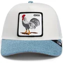 goorin-bros-cock-rooster-fan-institution-ball-club-global-core-denim-the-farm-white-and-blue-trucker-hat