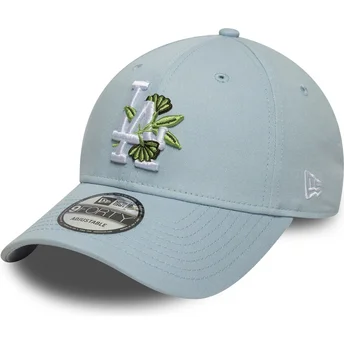 New Era Curved Brim 9FORTY Floral Icon Los Angeles Dodgers MLB Blue Adjustable Cap