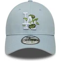 new-era-curved-brim-9forty-floral-icon-los-angeles-dodgers-mlb-blue-adjustable-cap