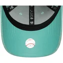 new-era-curved-brim-women-9forty-floral-towelling-los-angeles-dodgers-mlb-green-adjustable-cap