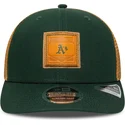 new-era-9seventy-stretch-snap-debossed-logo-oakland-athletics-mlb-green-and-brown-trucker-hat