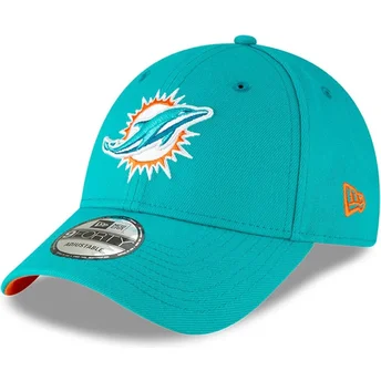 New Era Curved Brim Youth 9FORTY The League Miami Dolphins NFL Blue Adjustable Cap