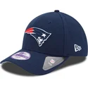 new-era-curved-brim-youth-9forty-the-league-new-england-patriots-nfl-navy-blue-adjustable-cap