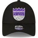 new-era-curved-brim-9forty-the-league-sacramento-kings-nba-black-adjustable-cap