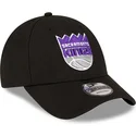 new-era-curved-brim-9forty-the-league-sacramento-kings-nba-black-adjustable-cap