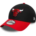 new-era-curved-brim-9forty-side-patch-chicago-bulls-nba-black-and-red-adjustable-cap