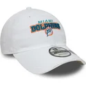 new-era-curved-brim-9twenty-washed-distress-miami-dolphins-nfl-white-adjustable-cap