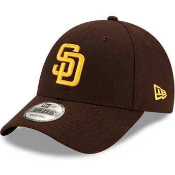 New Era Curved Brim 9FORTY The League San Diego Padres MLB Brown Adjustable Cap