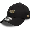 new-era-curved-brim-9forty-badge-black-adjustable-cap
