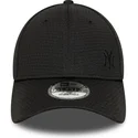 new-era-curved-brim-black-logo-9forty-flawless-mesh-new-york-yankees-mlb-black-snapback-cap
