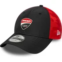 new-era-curved-brim-9forty-logo-ducati-motor-motogp-black-and-red-adjustable-cap