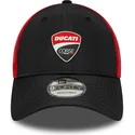 new-era-curved-brim-9forty-logo-ducati-motor-motogp-black-and-red-adjustable-cap