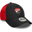 new-era-curved-brim-9forty-logo-ducati-motor-motogp-black-and-red-adjustable-cap